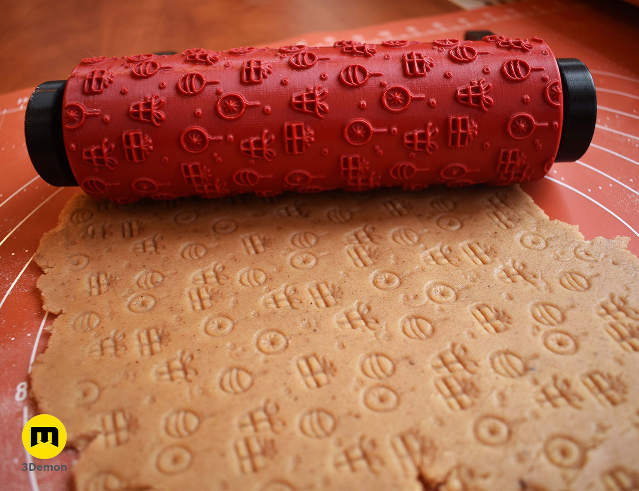 Christmas Texture Rollers Free 3D print model_19