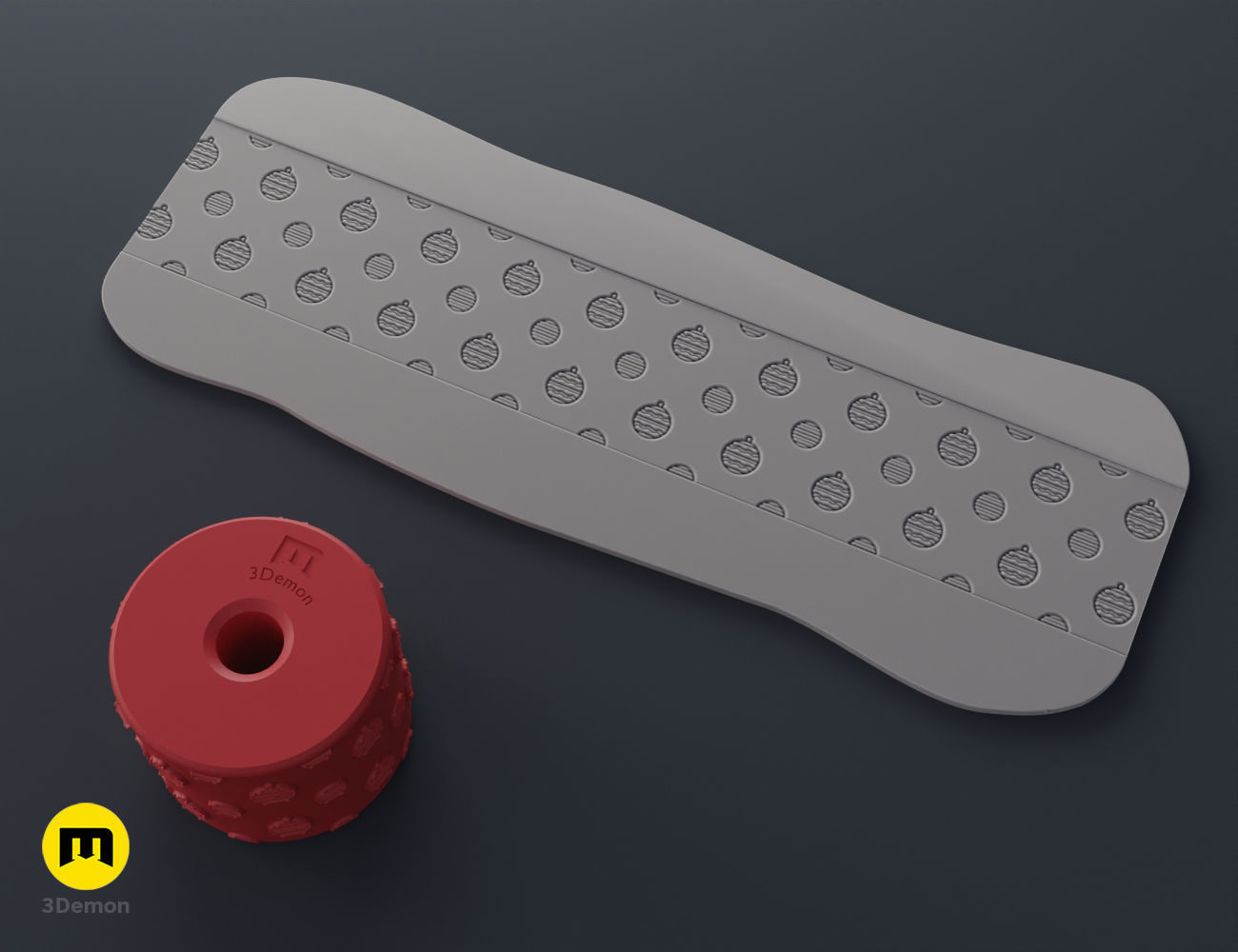 Christmas Texture Rollers Free 3D print model_27
