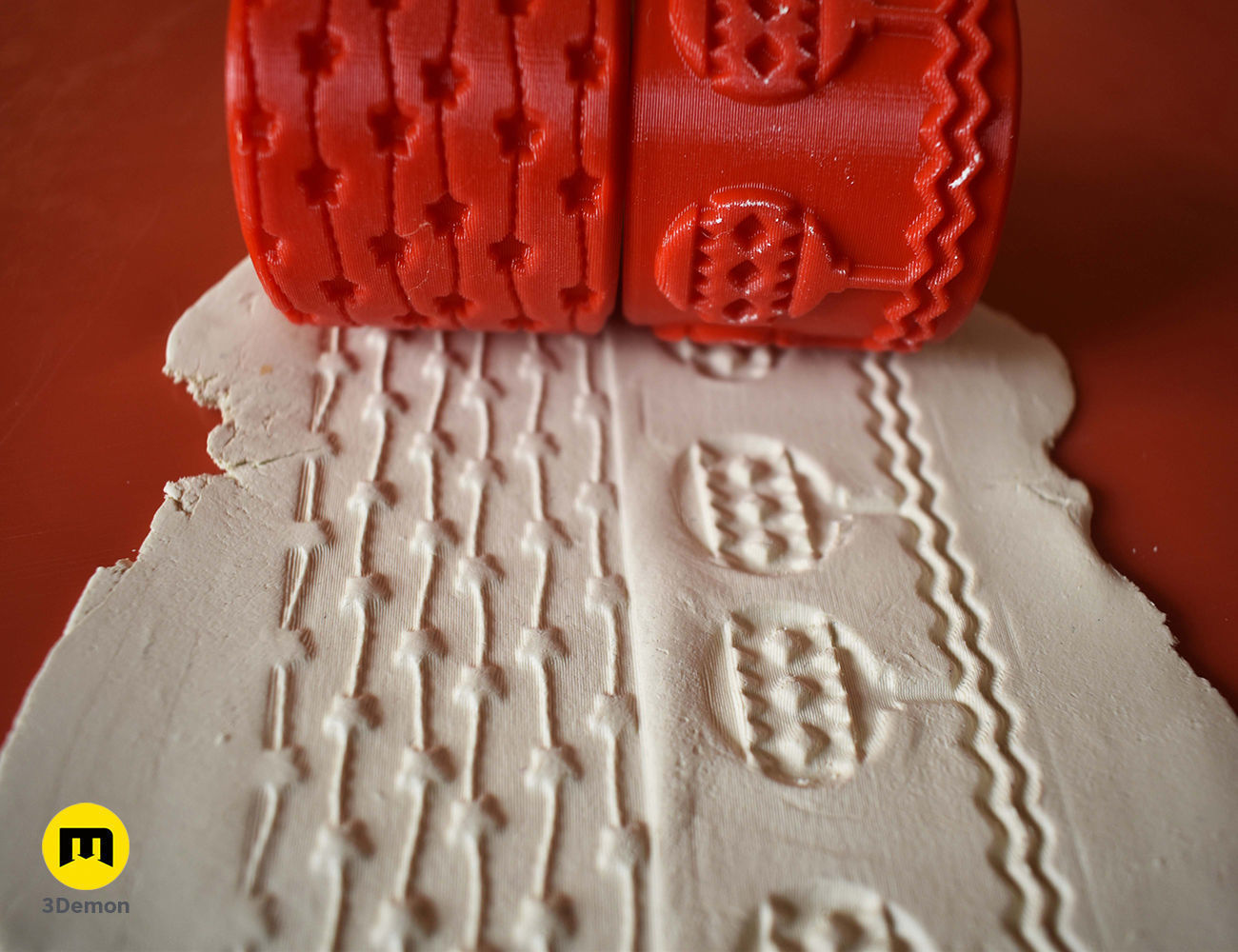 Christmas Texture Rollers Free 3D print model_18