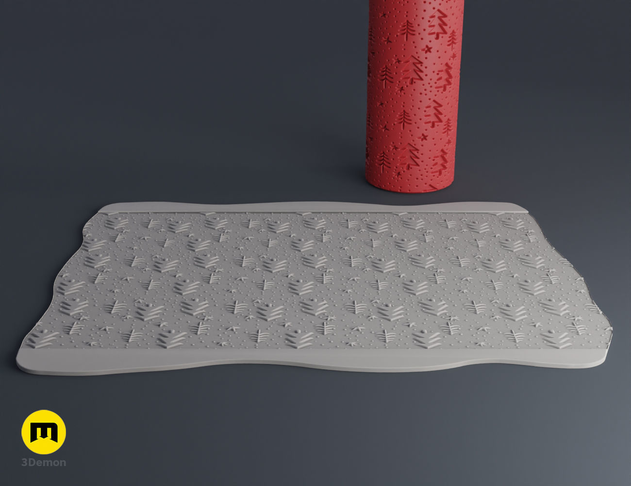 Christmas Texture Rollers Free 3D print model_23