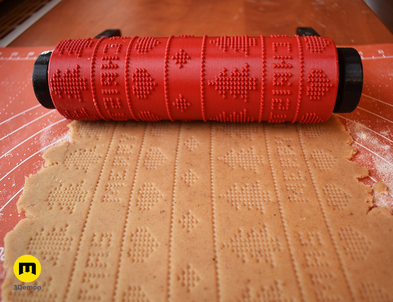 Christmas Texture Rollers Free 3D print model_9