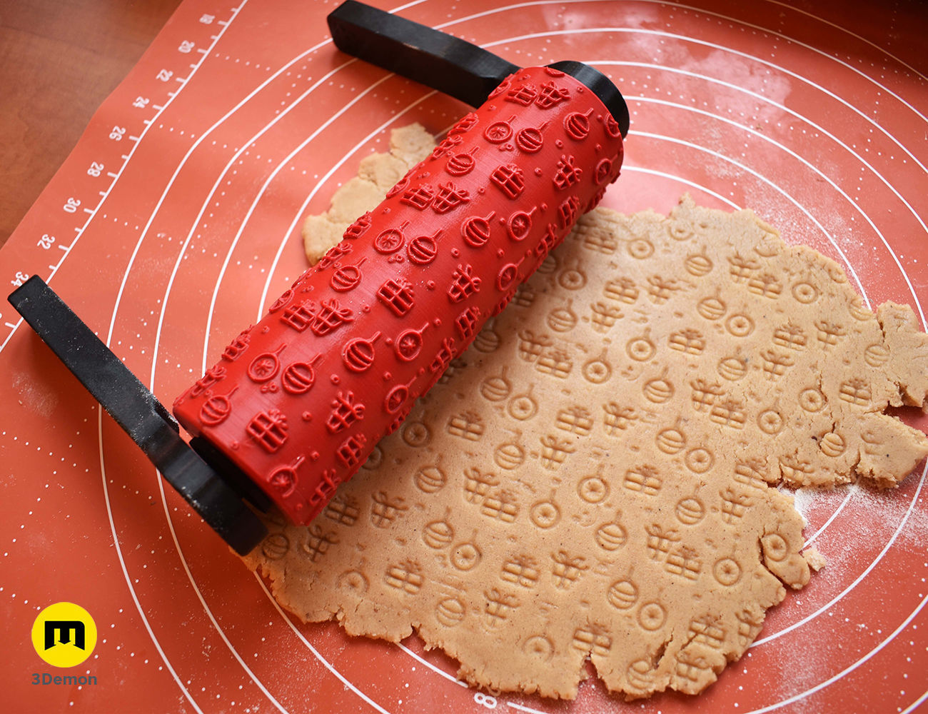 Christmas Texture Rollers Free 3D print model_8