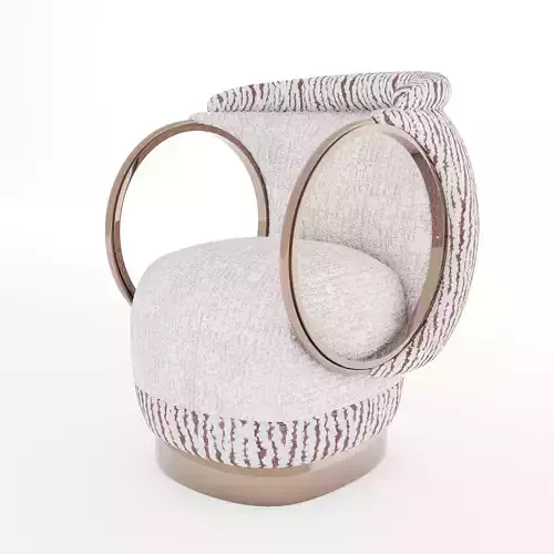 Ring Chair Low-poly 3D model