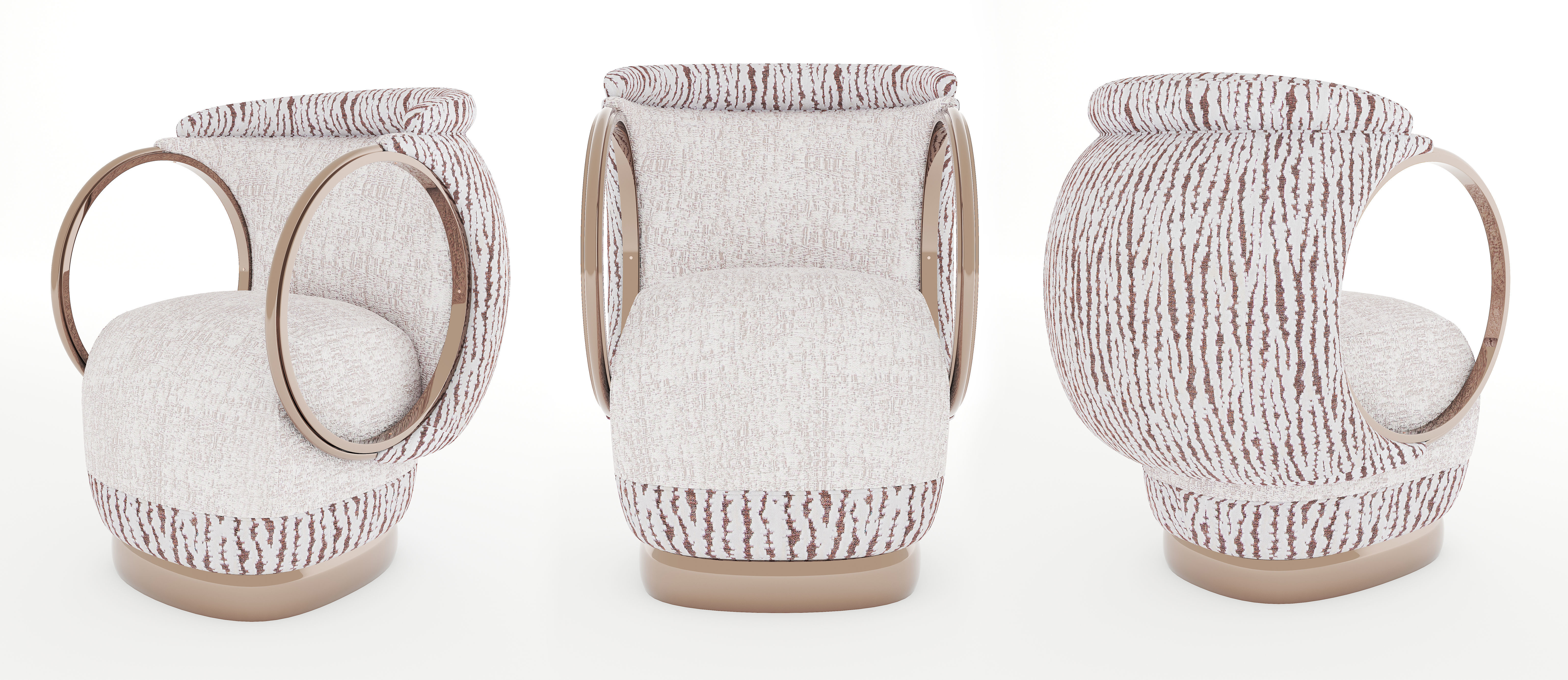 Ring Chair Low-poly 3D model_14