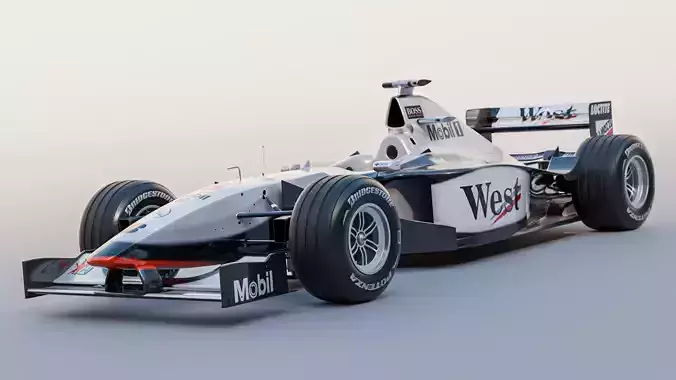 Mclaren 1998 - MP4-13 Low-poly 3D model