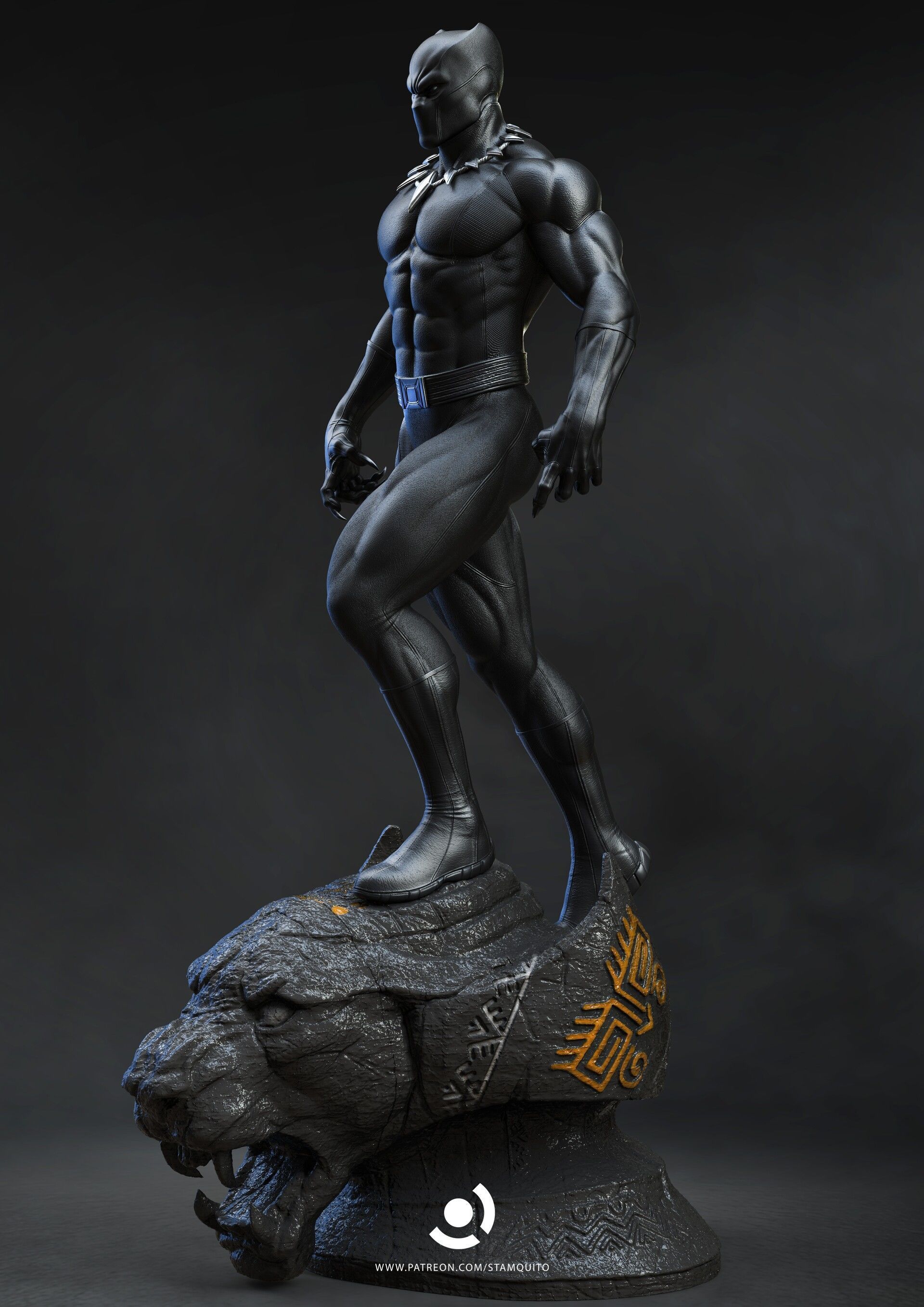 Black Panther 3D print model_3