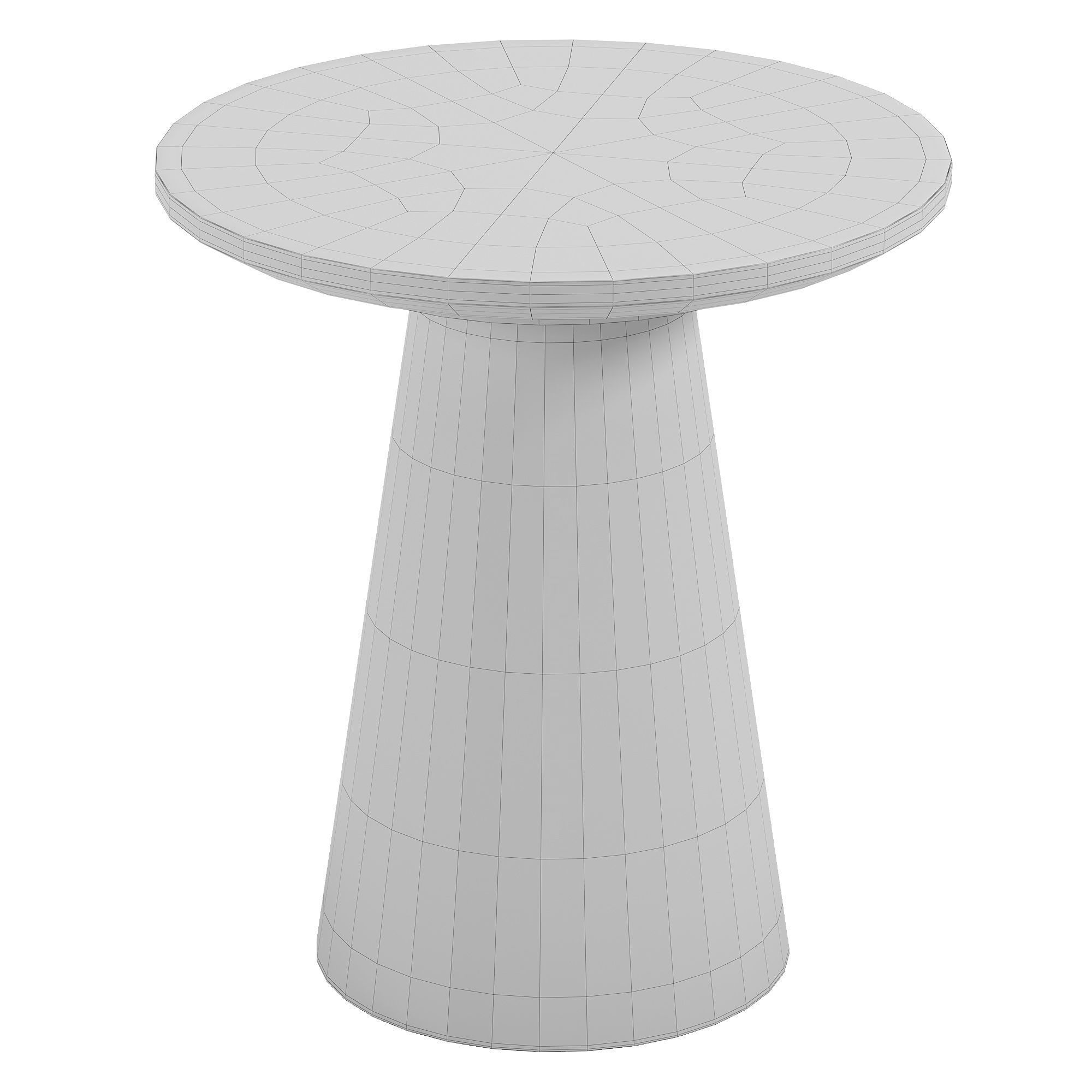 Lindsay Walnut Coffee Table Low-poly 3D model_3