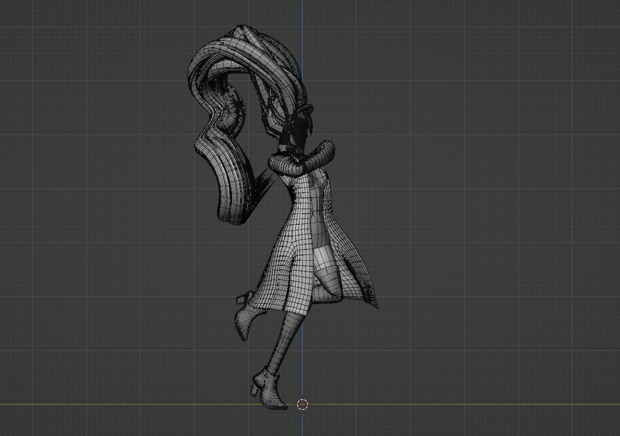 Aira Acrobatic Silky Form - Dandadan 3D model_12