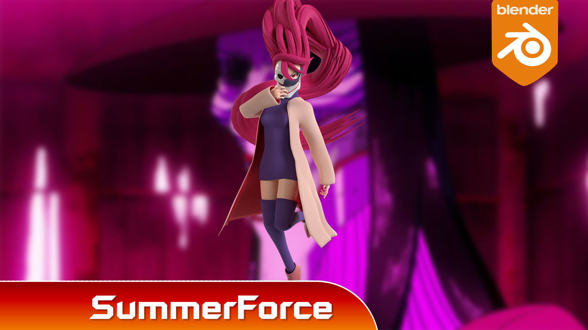 Aira Acrobatic Silky Form - Dandadan 3D model_2