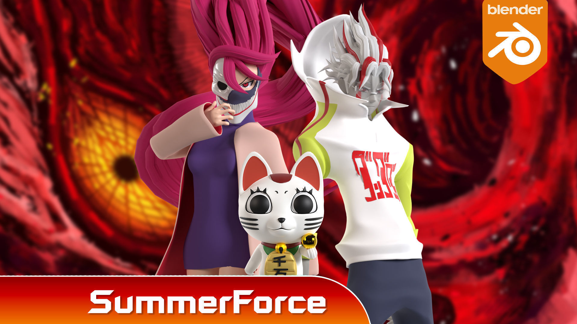 Aira Acrobatic Silky Form - Dandadan 3D model_3