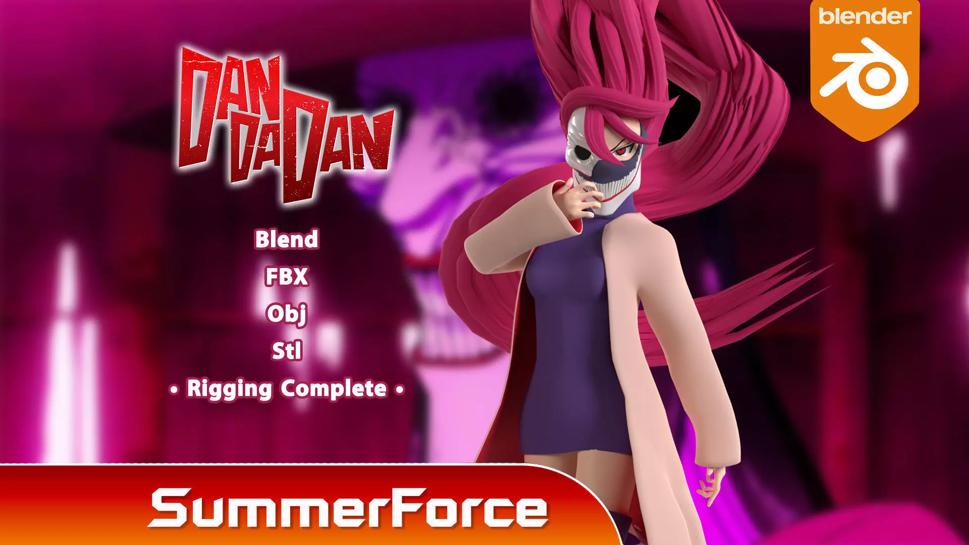 Aira Acrobatic Silky Form - Dandadan 3D model_0