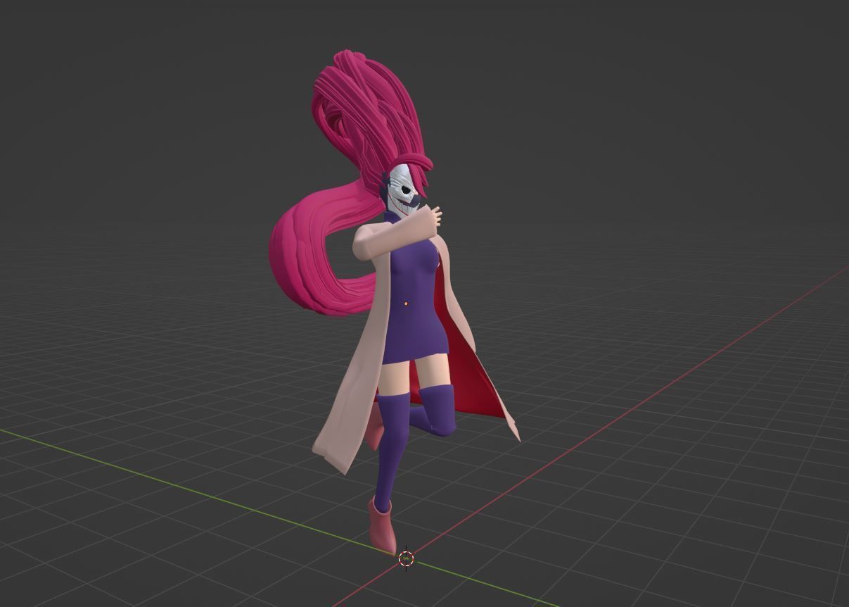 Aira Acrobatic Silky Form - Dandadan 3D model_7