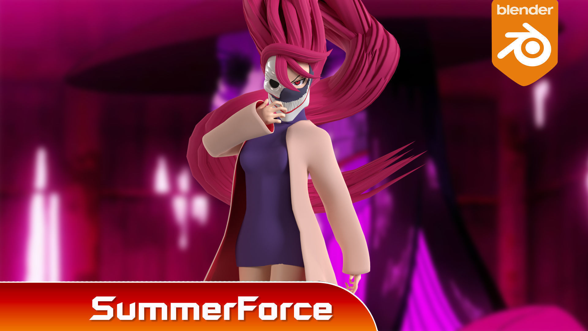 Aira Acrobatic Silky Form - Dandadan 3D model_1