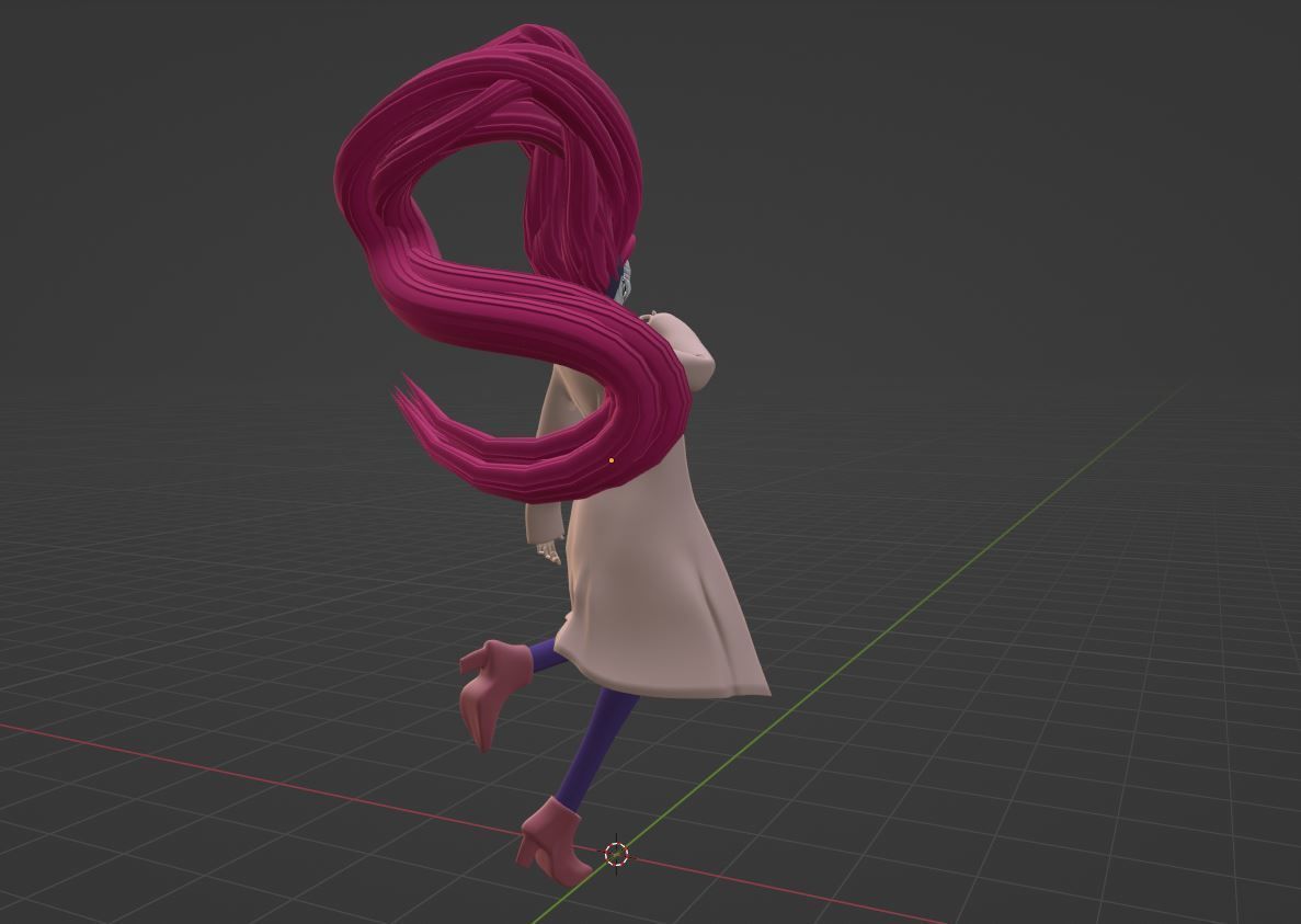 Aira Acrobatic Silky Form - Dandadan 3D model_6