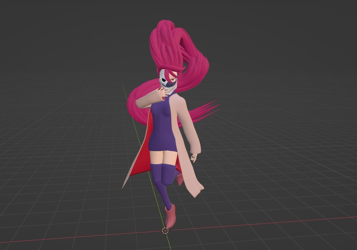 Aira Acrobatic Silky Form - Dandadan 3D model_4