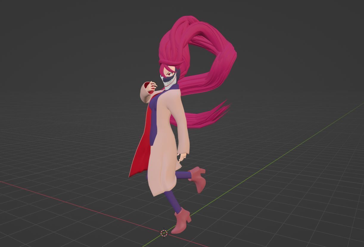 Aira Acrobatic Silky Form - Dandadan 3D model_5