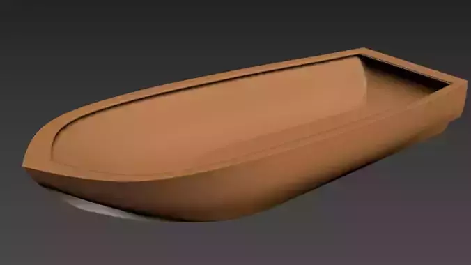Simple Boat 3d Model
