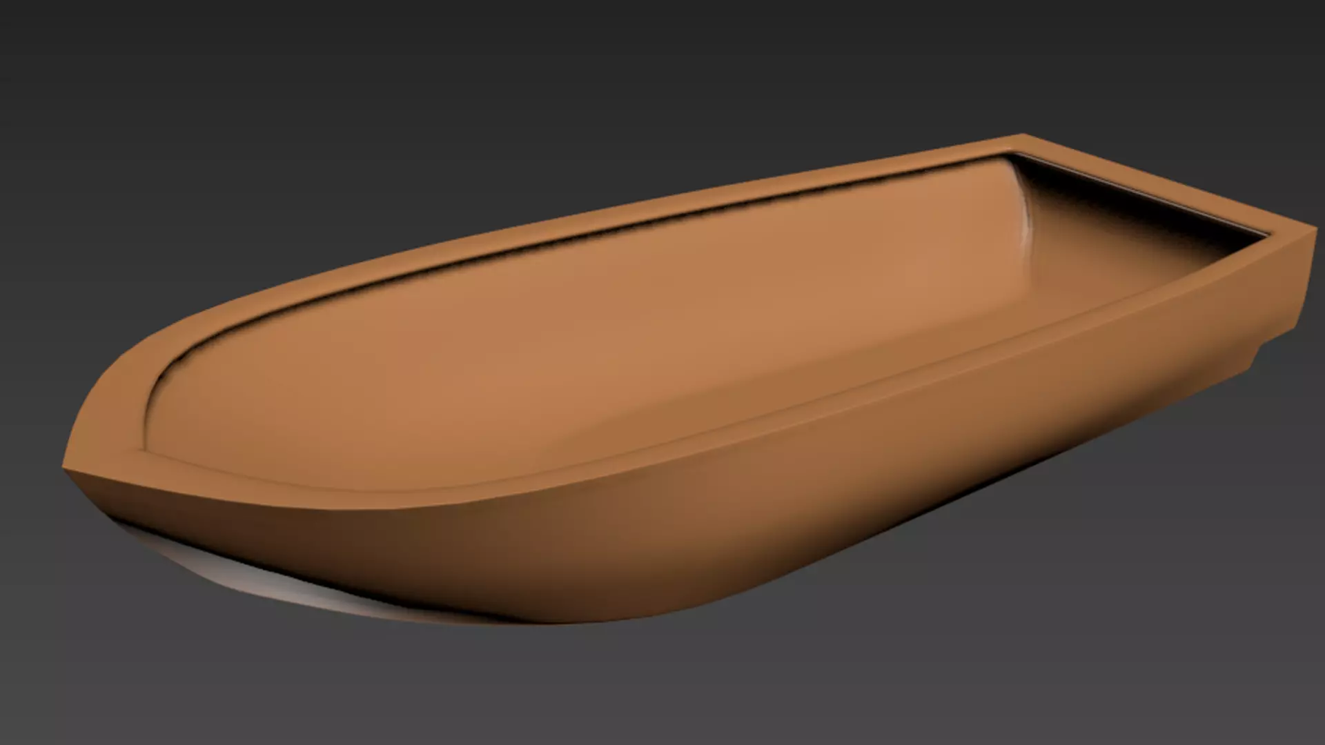 Simple Boat 3d Model Free 3D model_0