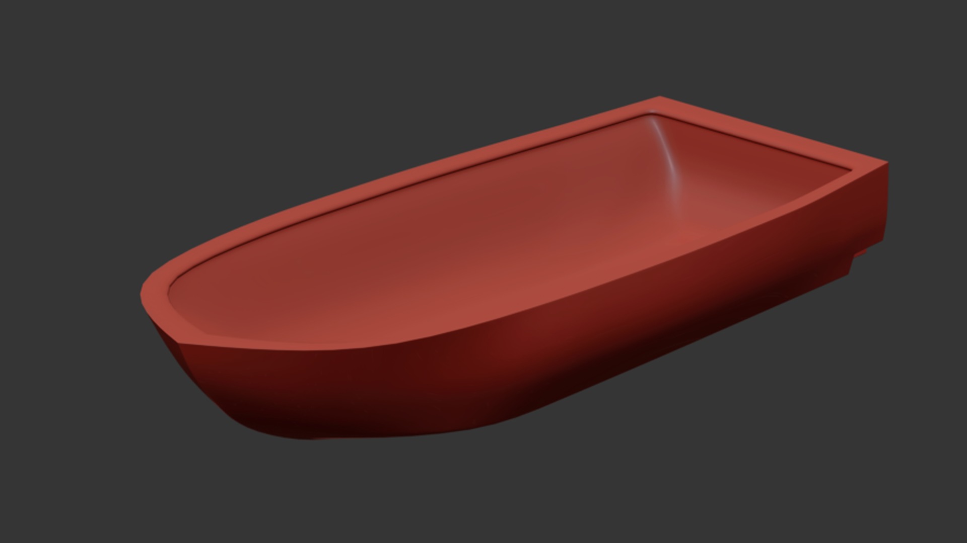 Simple Boat 3d Model Free 3D model_2