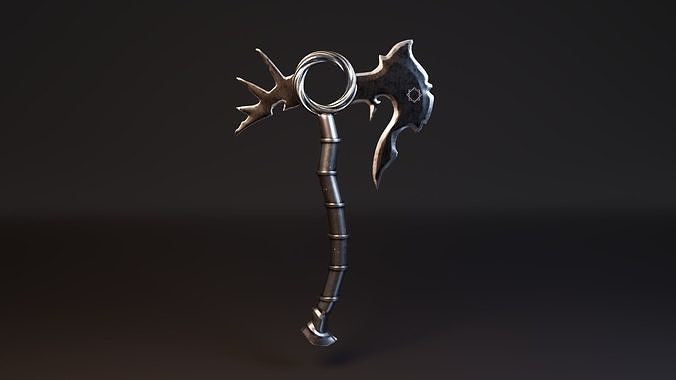 Medieval Axe Free low-poly 3D model