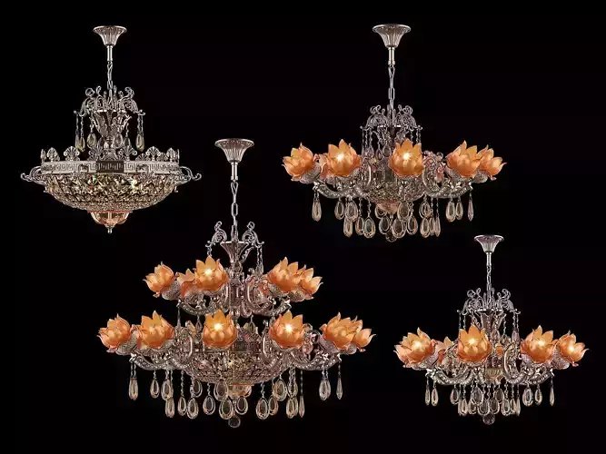 89320 Osgona Collection of Murano Glass Lamps 