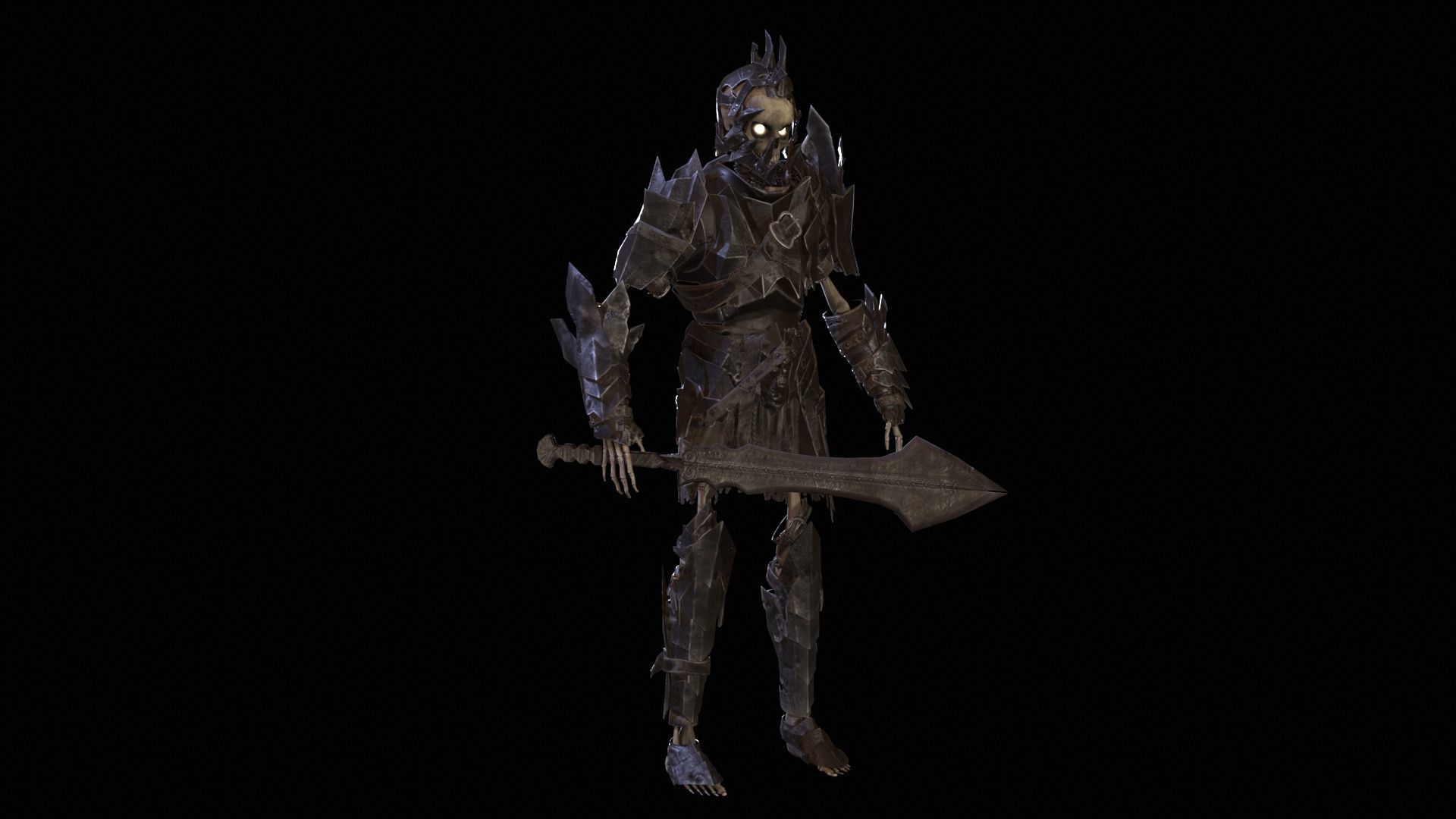 Skeleton6 Low-poly 3D model_7