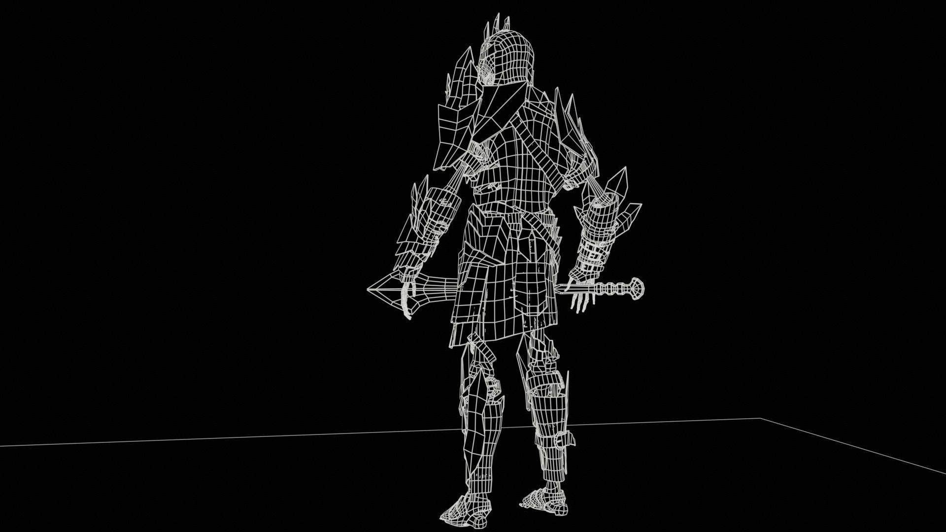 Skeleton6 Low-poly 3D model_12