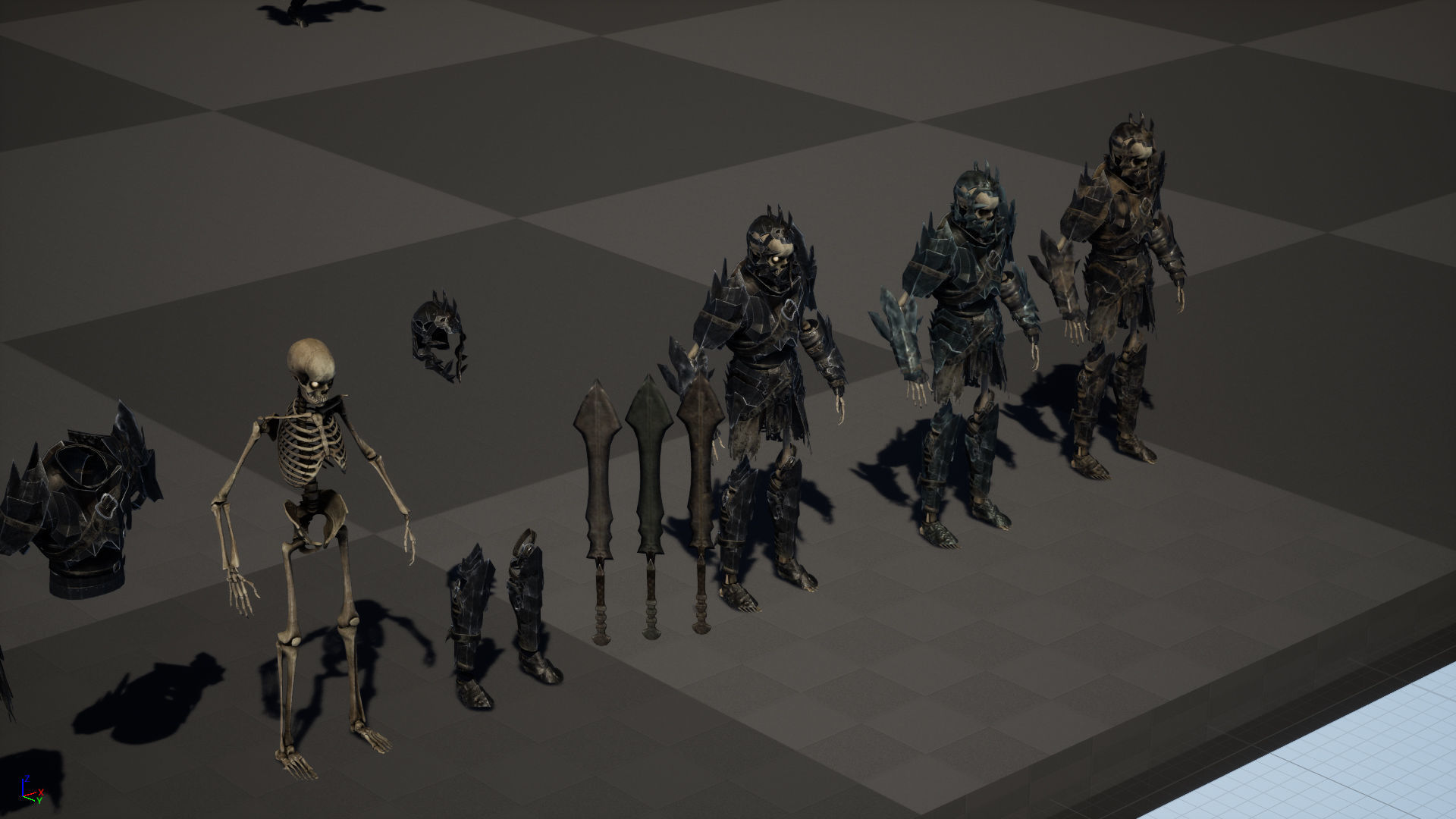 Skeleton6 Low-poly 3D model_34