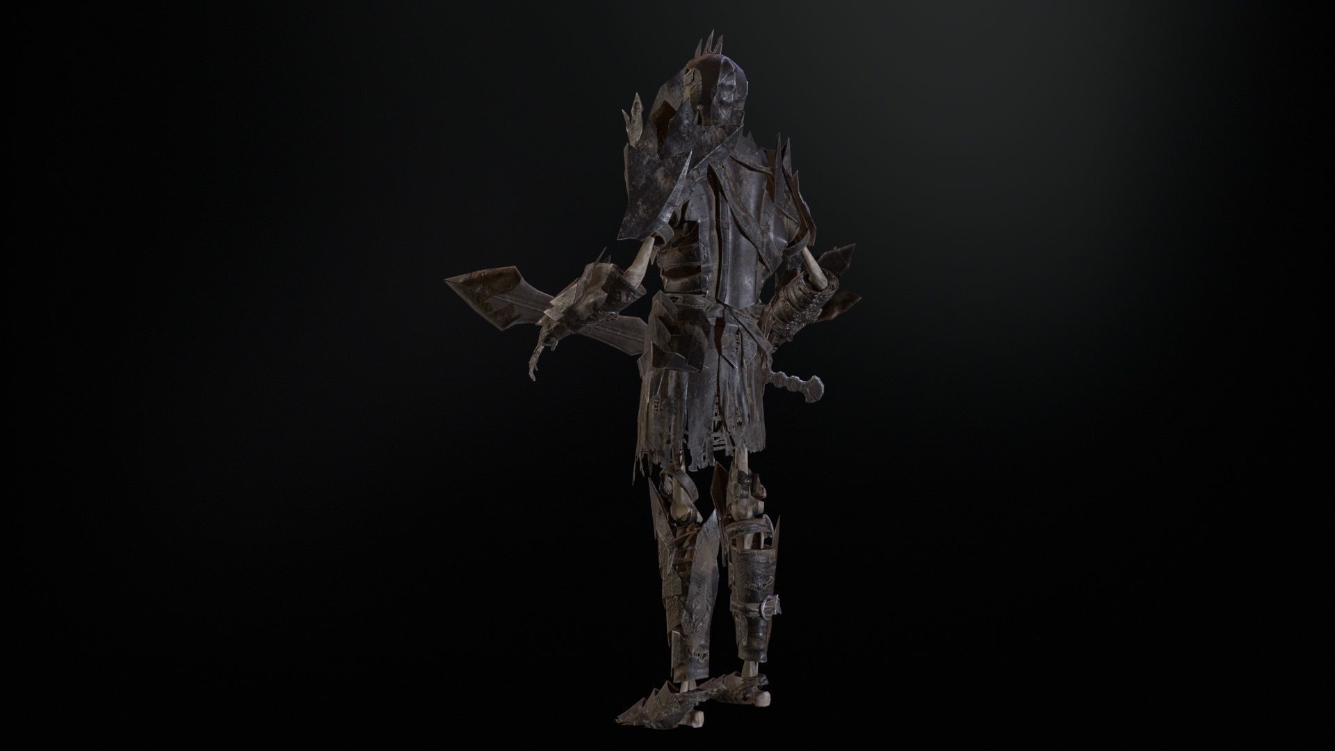 Skeleton6 Low-poly 3D model_25