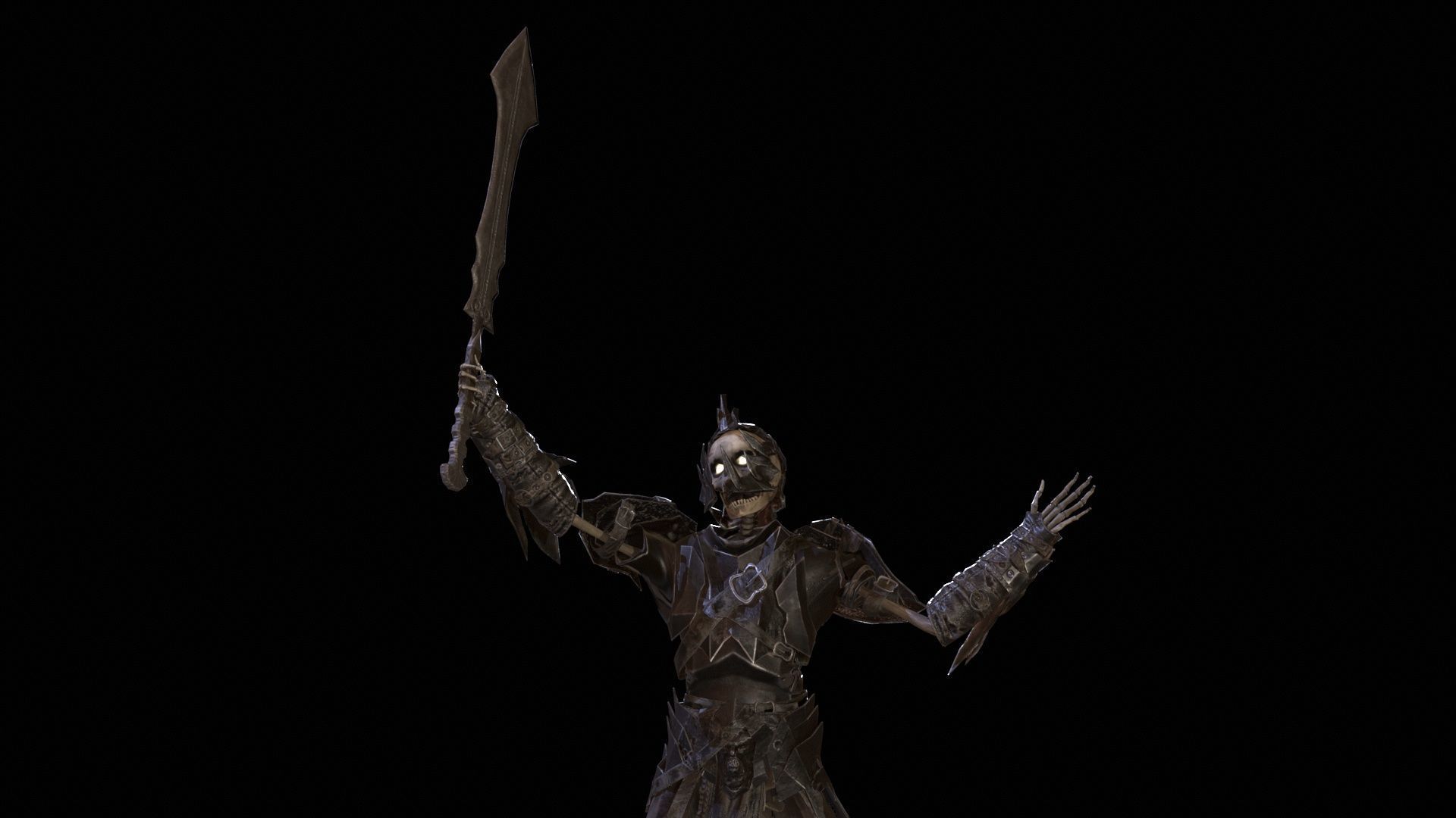 Skeleton6 Low-poly 3D model_18