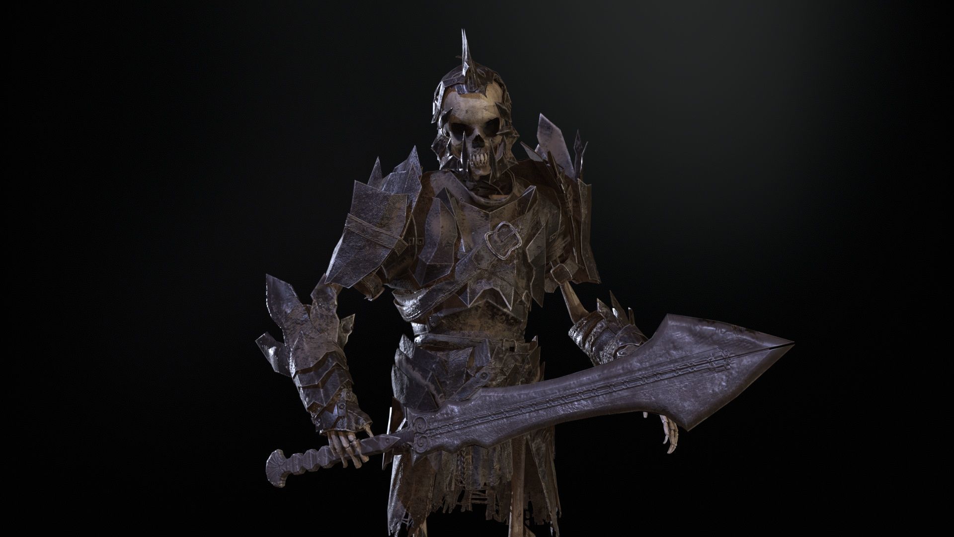 Skeleton6 Low-poly 3D model_23