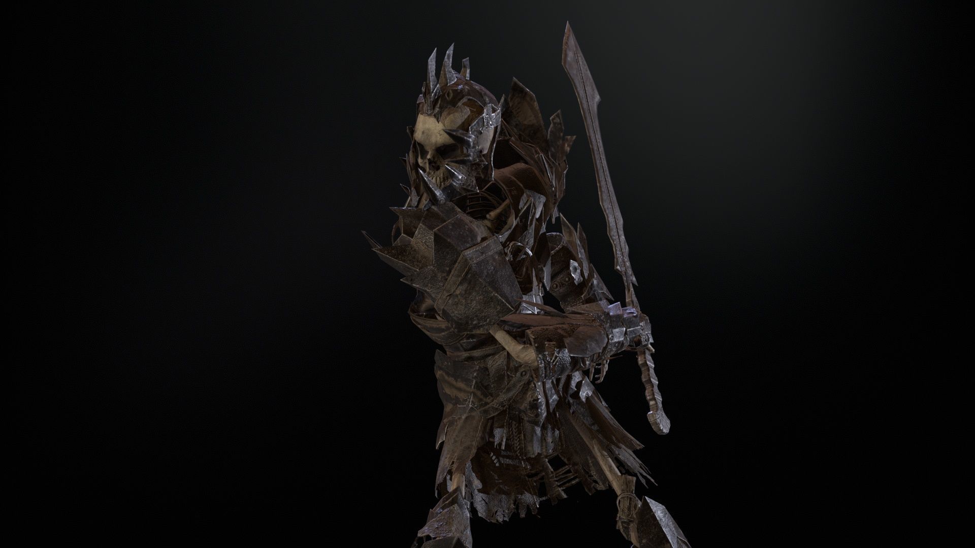 Skeleton6 Low-poly 3D model_26