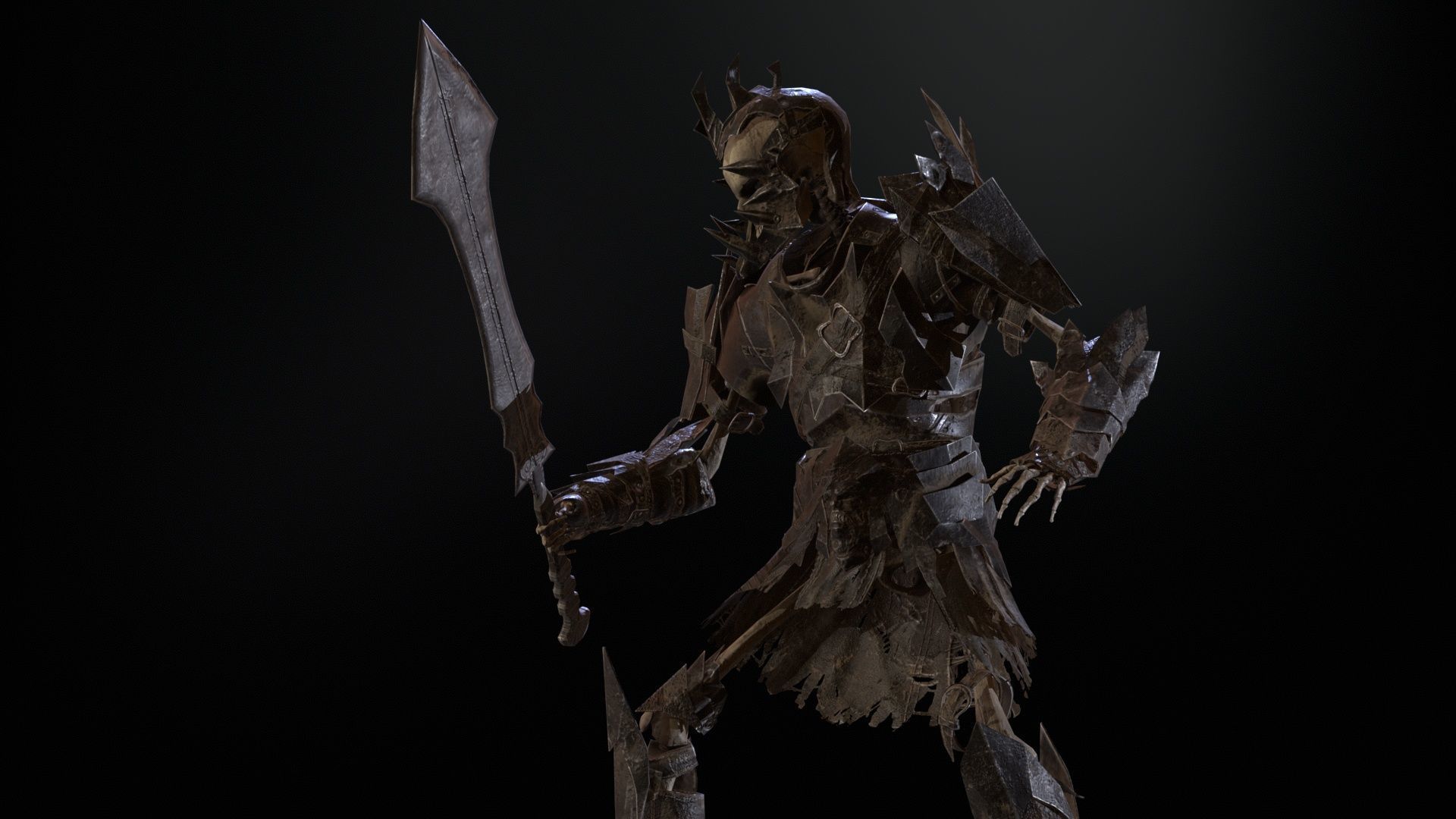 Skeleton6 Low-poly 3D model_27