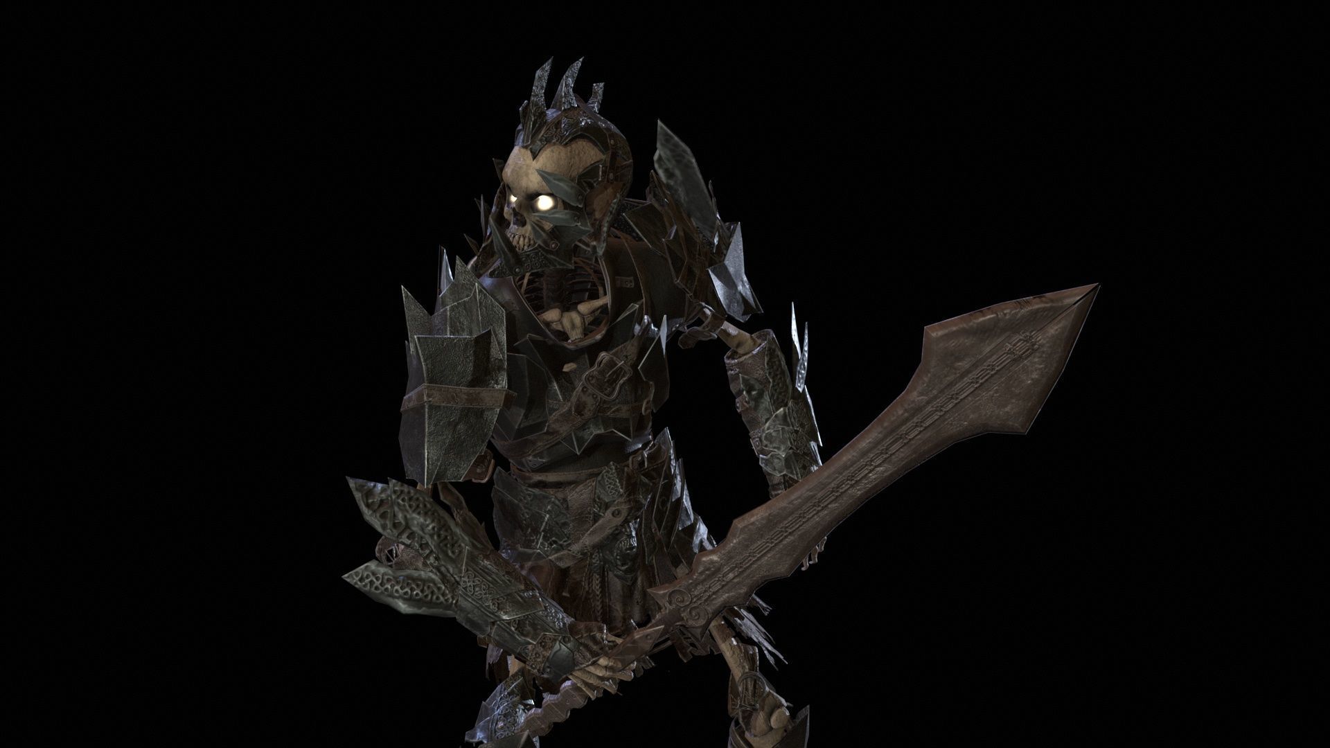 Skeleton6 Low-poly 3D model_20