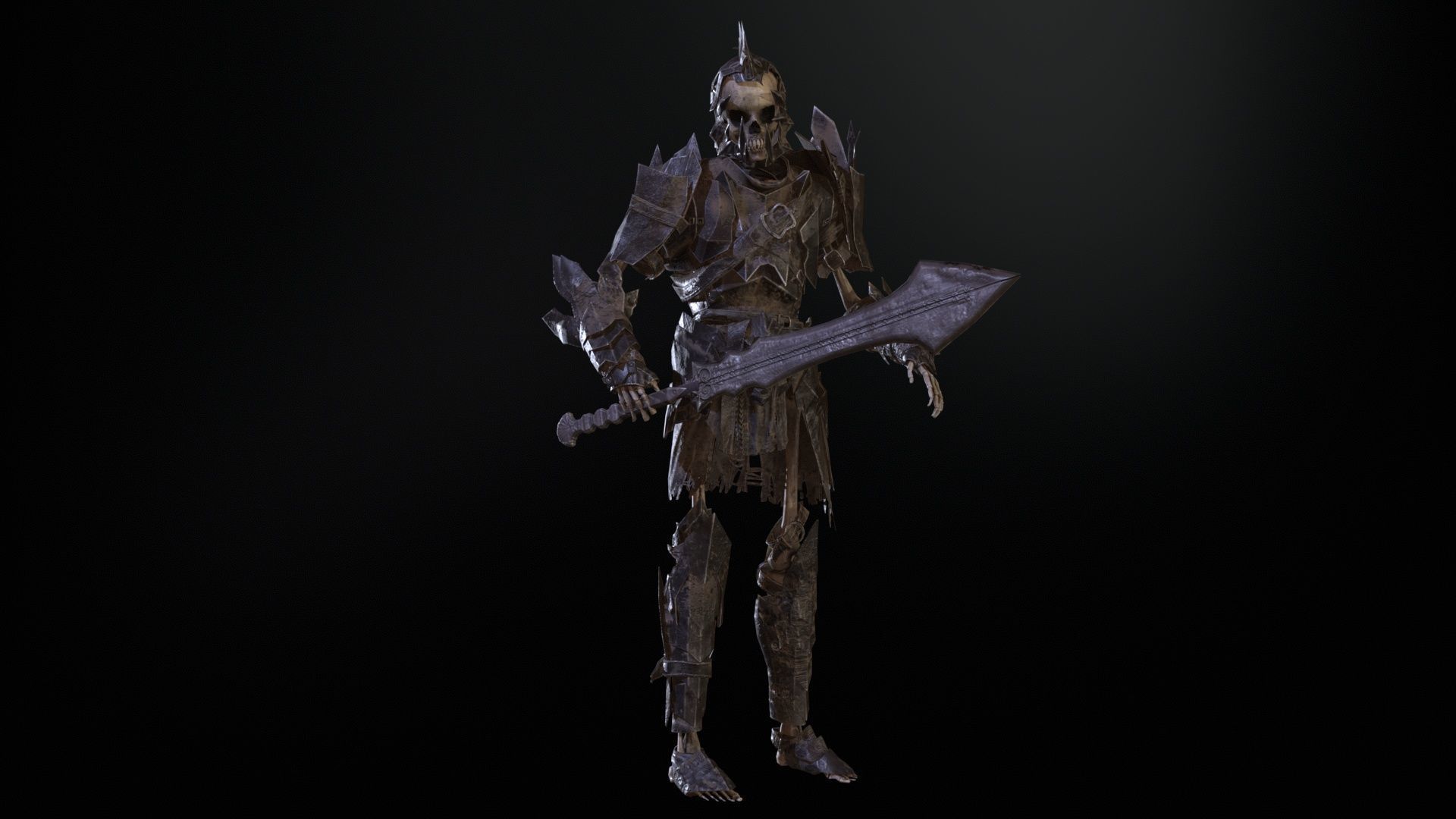 Skeleton6 Low-poly 3D model_24