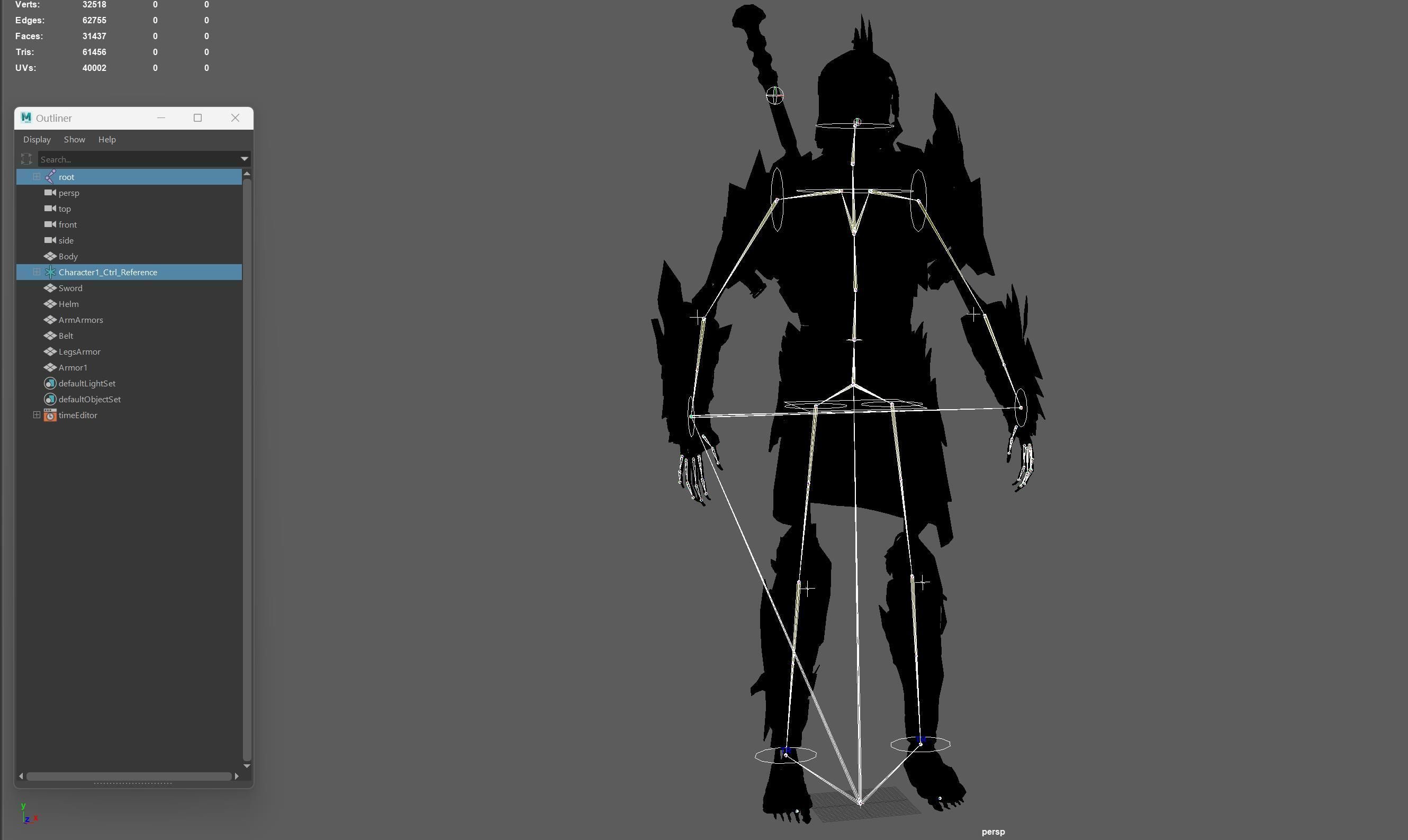 Skeleton6 Low-poly 3D model_28