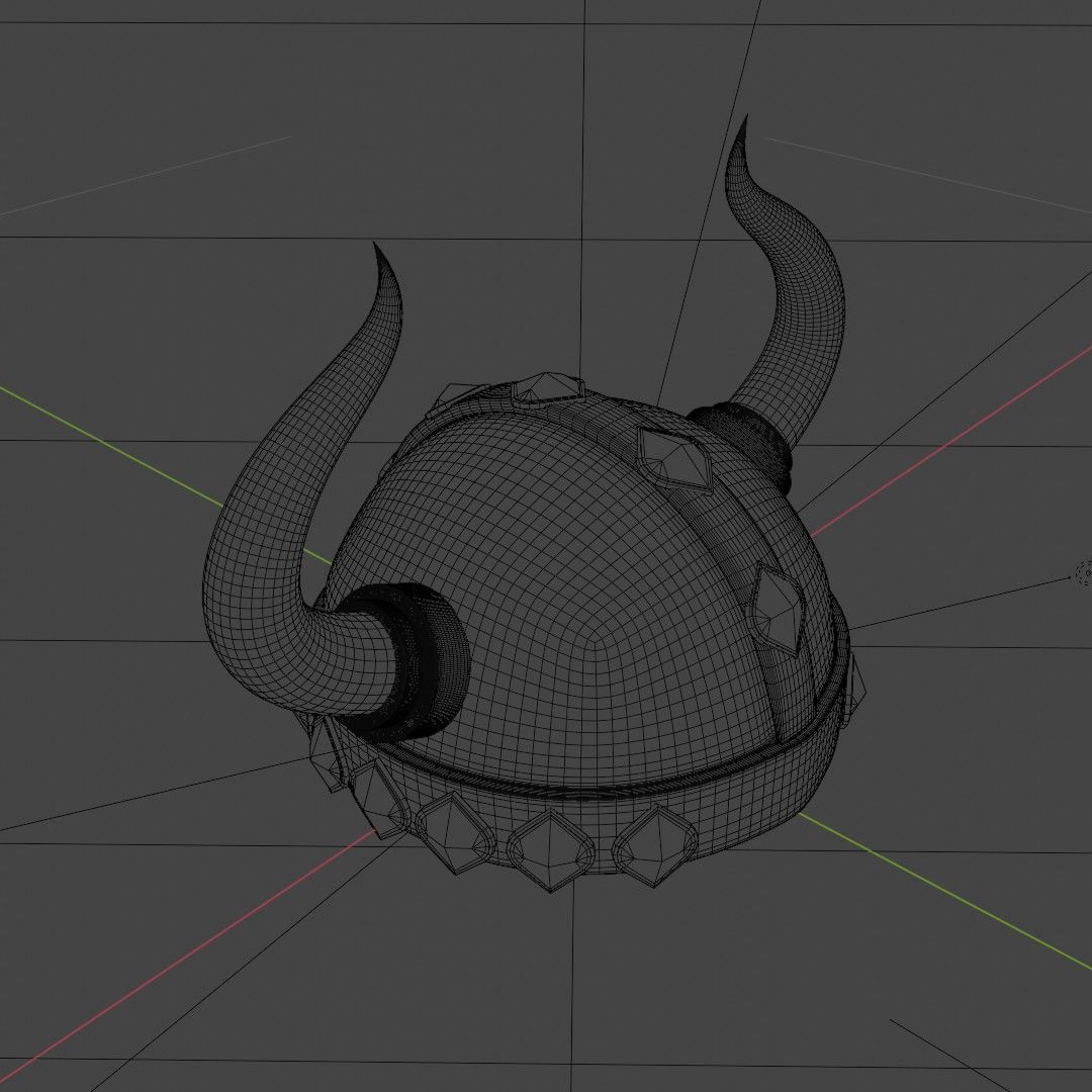 Viking Warrior Helmet with horns 3D model | CGTrader