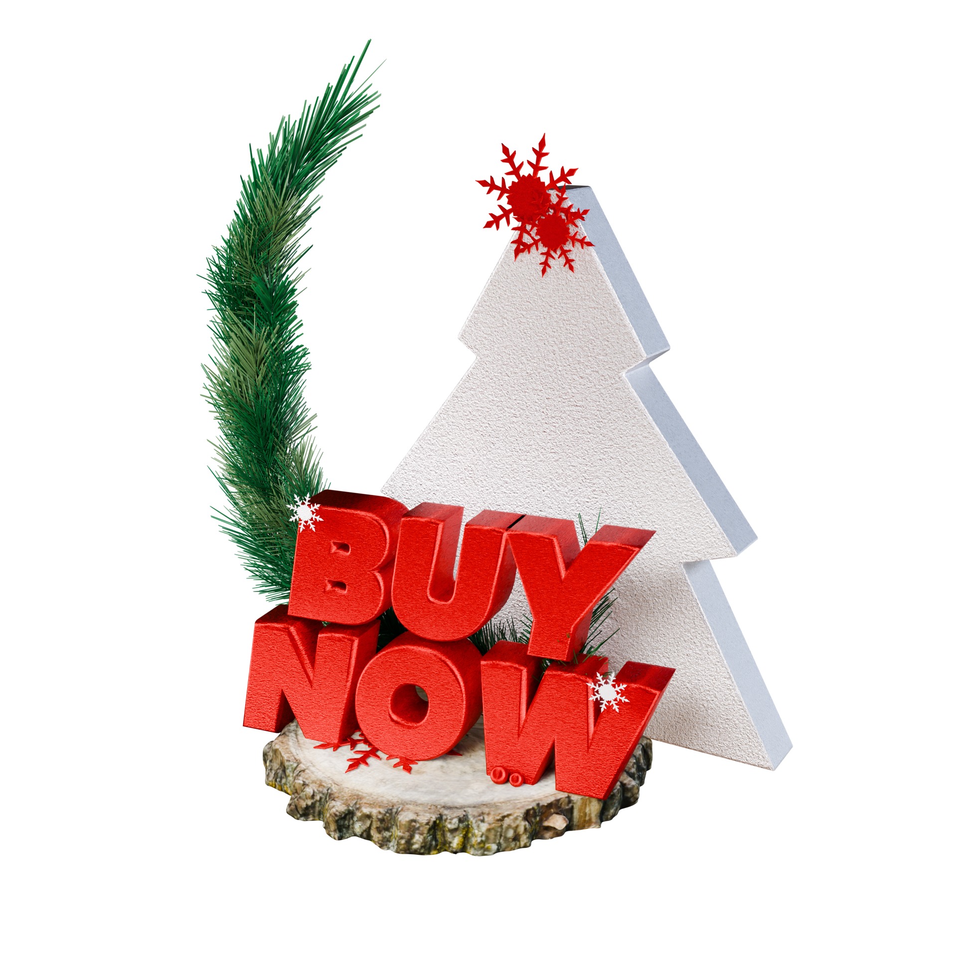 3D Shop Design and Discount with Christmas theme 3D model_3