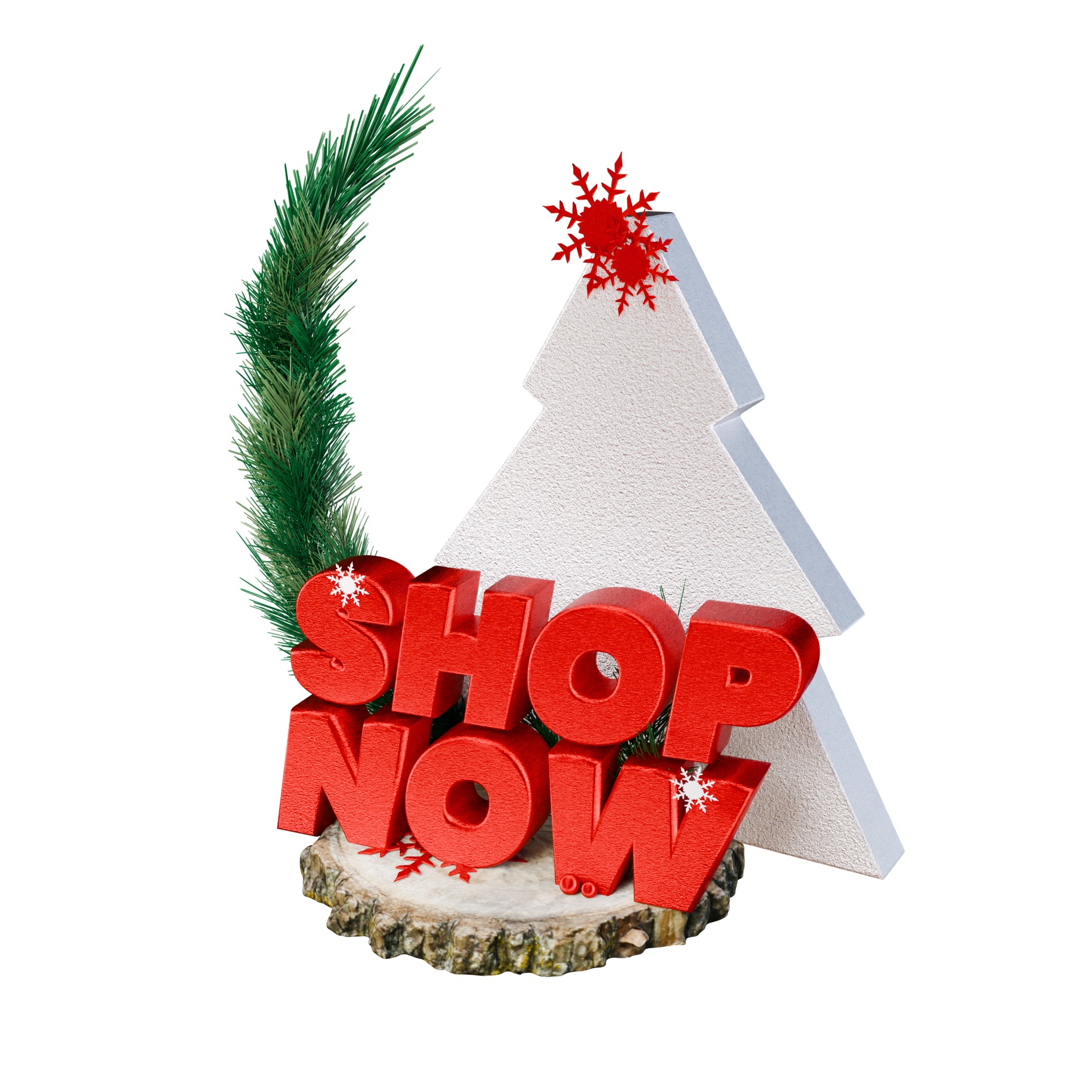 3D Shop Design and Discount with Christmas theme 3D model_4