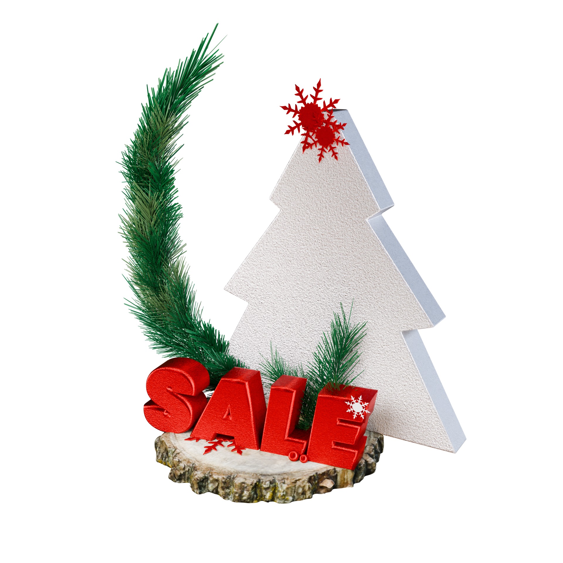 3D Shop Design and Discount with Christmas theme 3D model_2