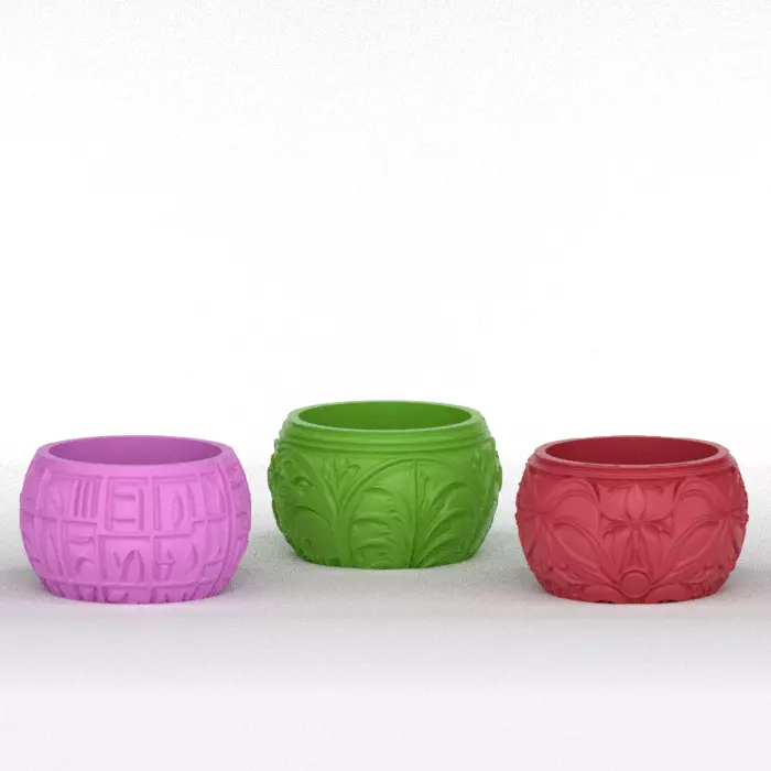 3 Tealight Holders 3D print model