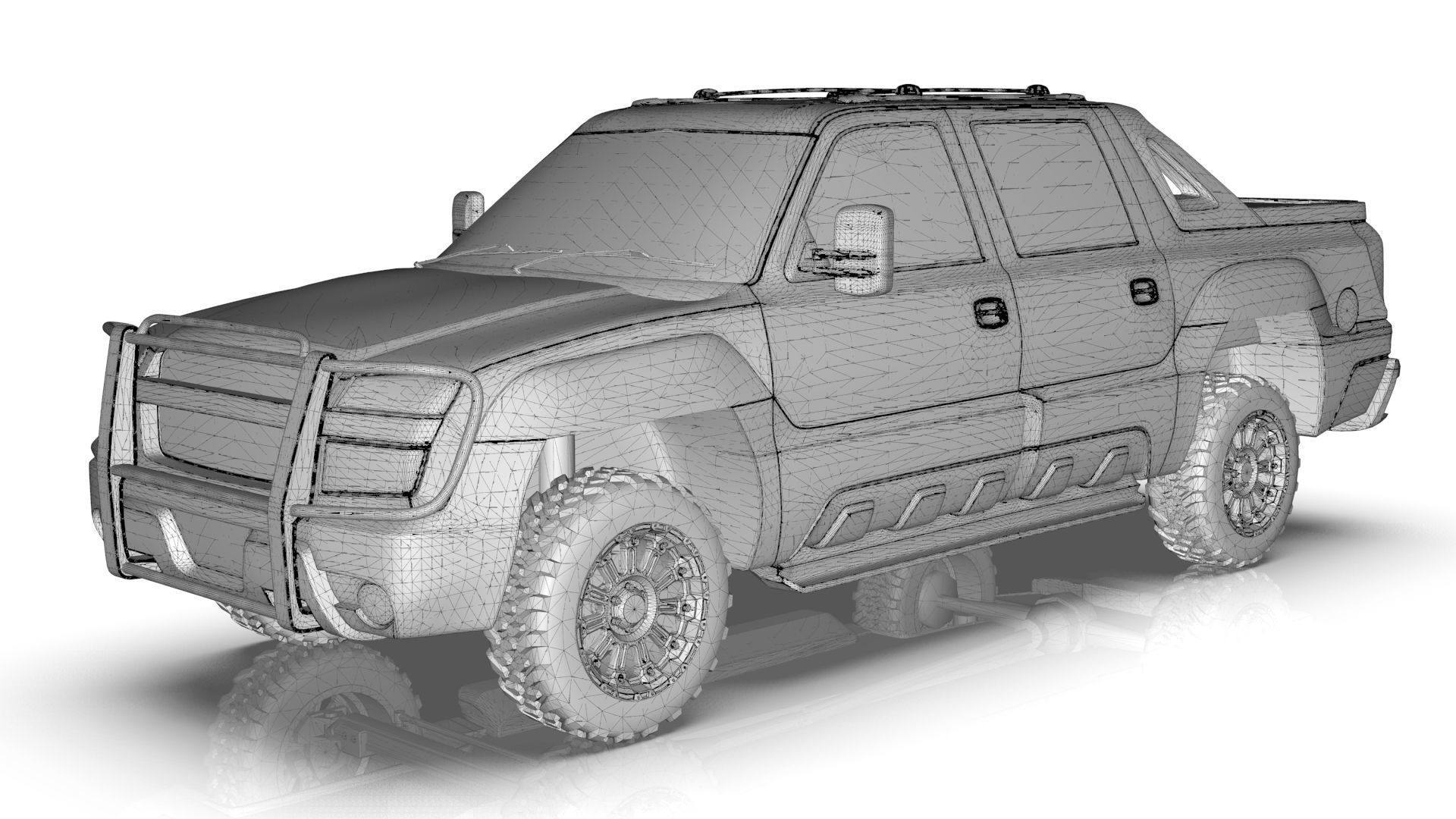 Chevrolet Avalanche 2002 3D model_7