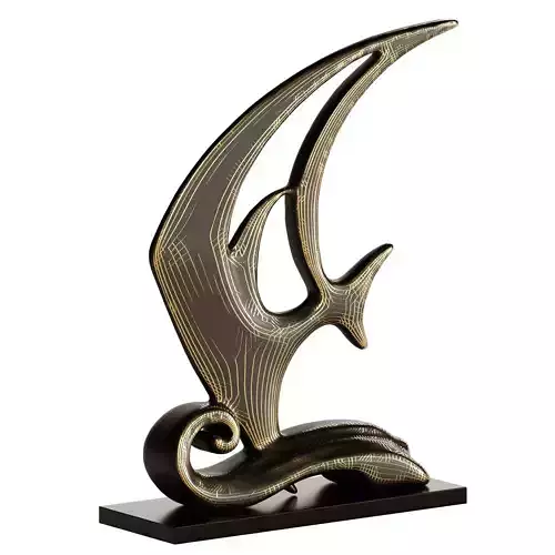 Decorative Abstract Sculpture Fish 