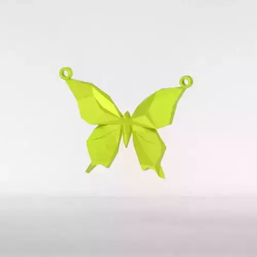 Minimal Butterfly Pendant 3D print model