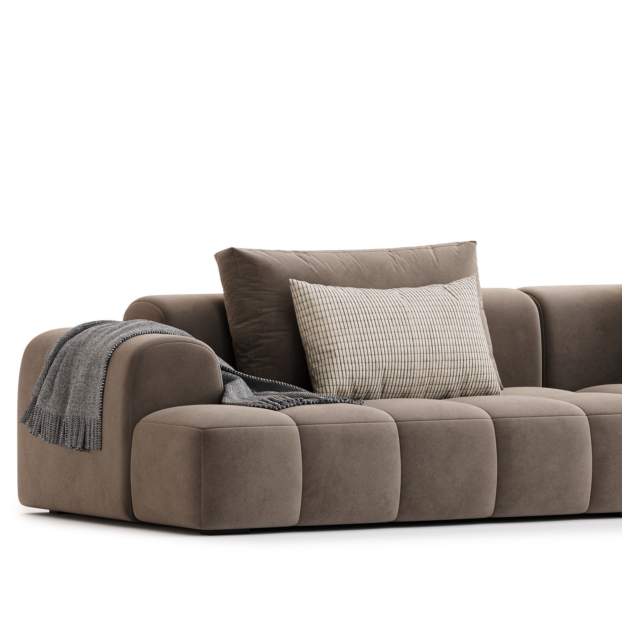 Extra Long Modern sofa 2 3D model_3