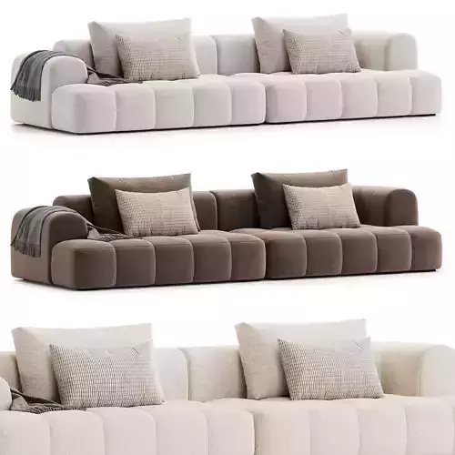 Extra Long Modern sofa 2 3D model