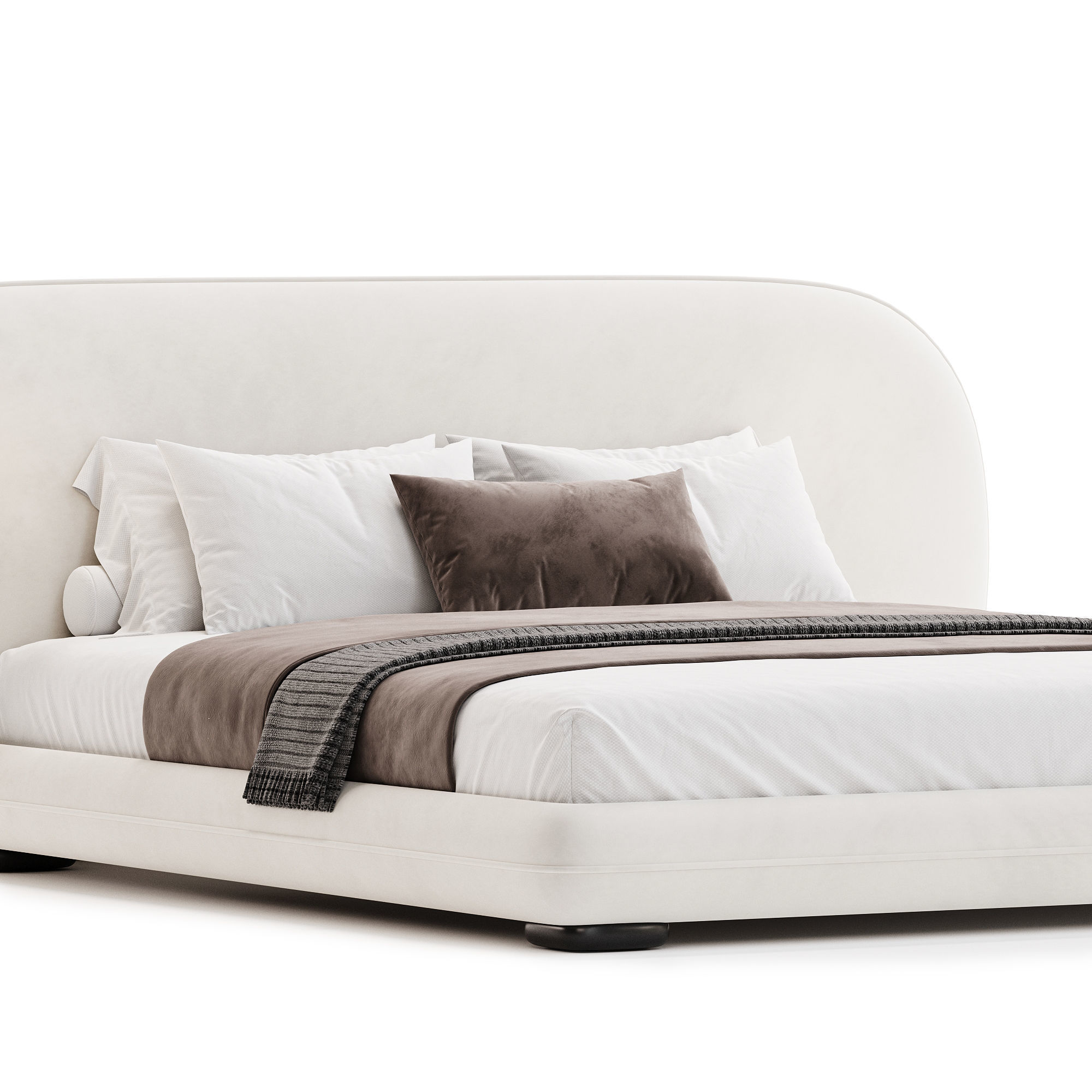 Bari bed by Como Casa 3D model_2