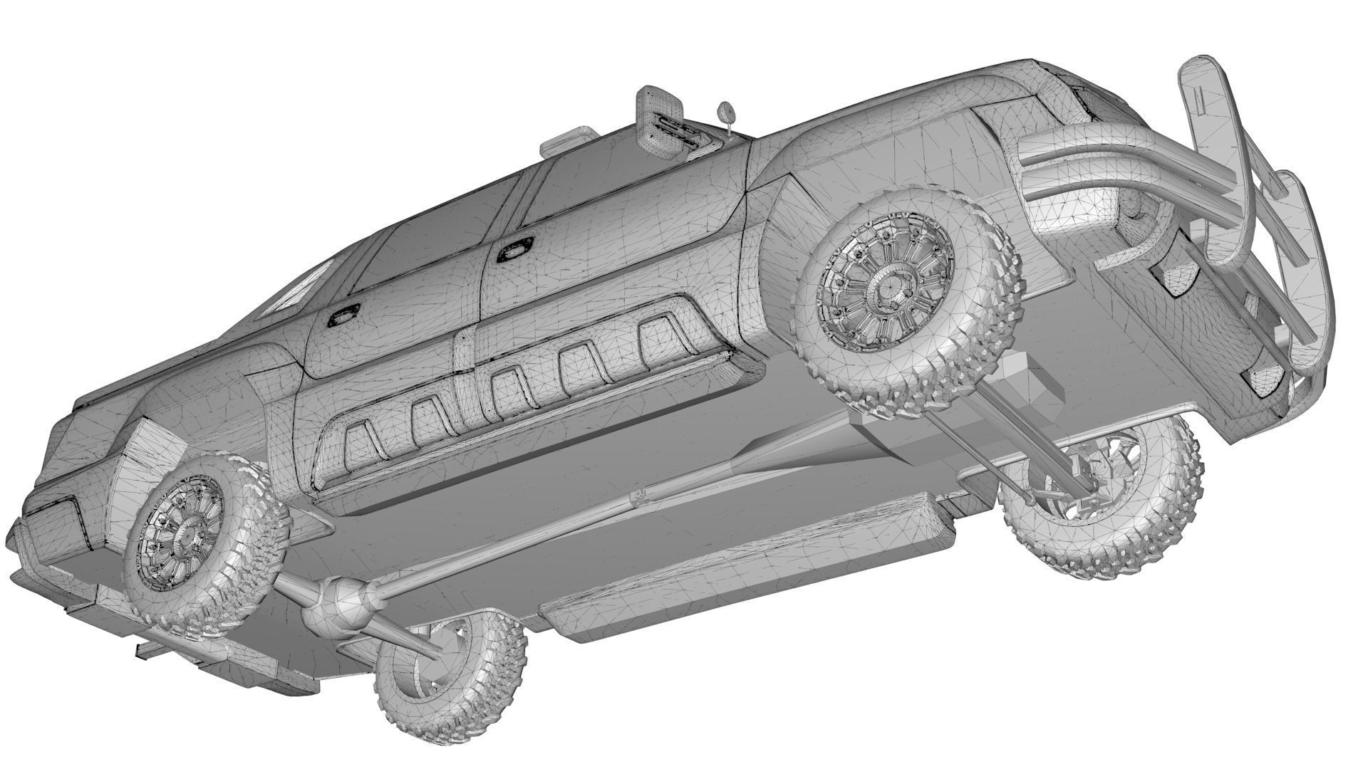Chevrolet Avalanche Police Interceptor 2002 3D model_11