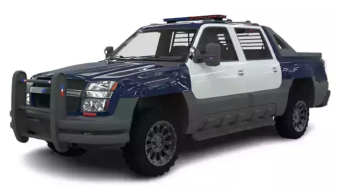 Chevrolet Avalanche Police Interceptor 2002 3D model