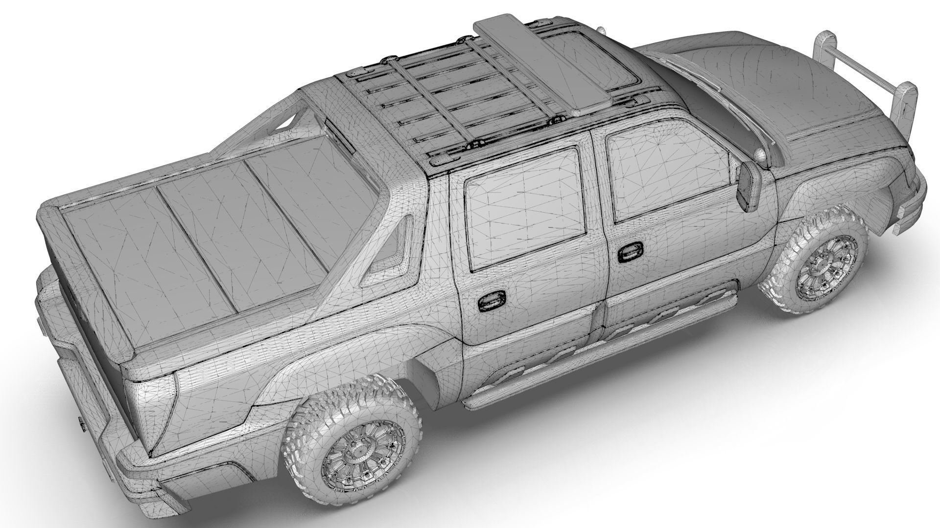 Chevrolet Avalanche Police Interceptor 2002 3D model_10